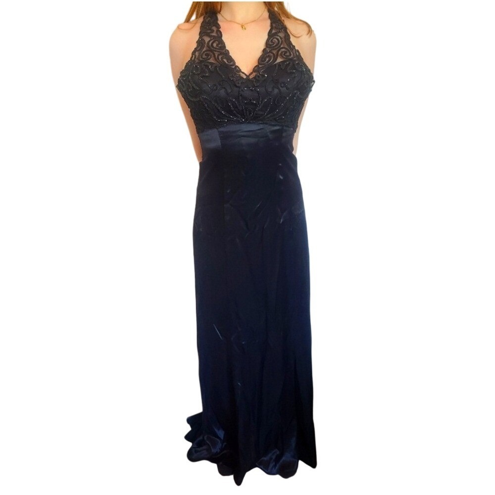 Alfred Angelo 5/6 Y2K Satin Like Whimsigoth‎ Fairy Ball Glitter Embroidery Sheer